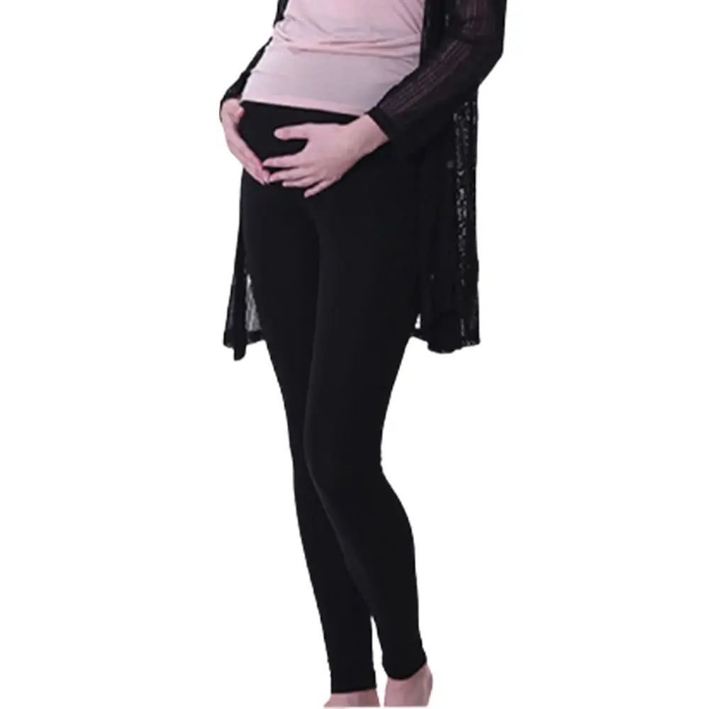 Moms Day Maternity Full Length Legging - Black - Free Size Mom's Day