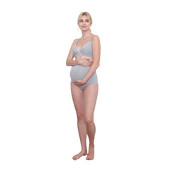 Maternity Stripe Hamline Panty Grey - 1 piece Mom's Day