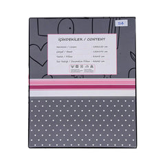 Momi Shop Duvet Cover Set - Pink (Pillow 35x45cm) Momi Shop