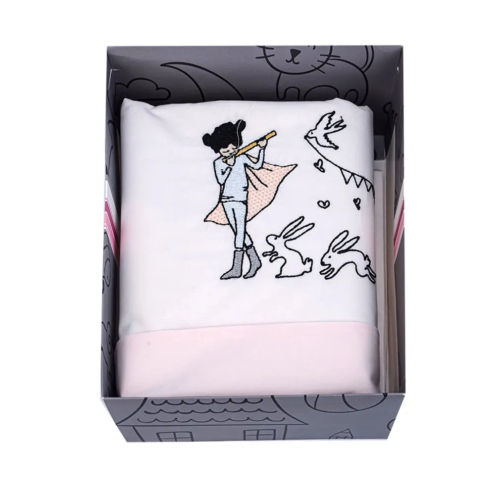 Momi Shop Duvet Cover Set - Pink (Pillow 35x45cm) Momi Shop