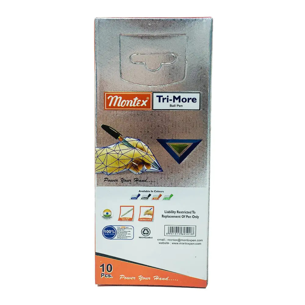 Montex tri-more Ball Pen Low Viscosity Ink Montex