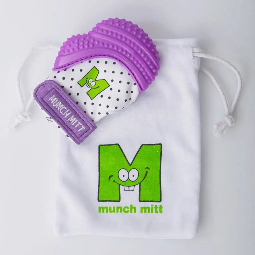 Malarkey Kids Munch Mitt Teether - Purple Malarkey Kids