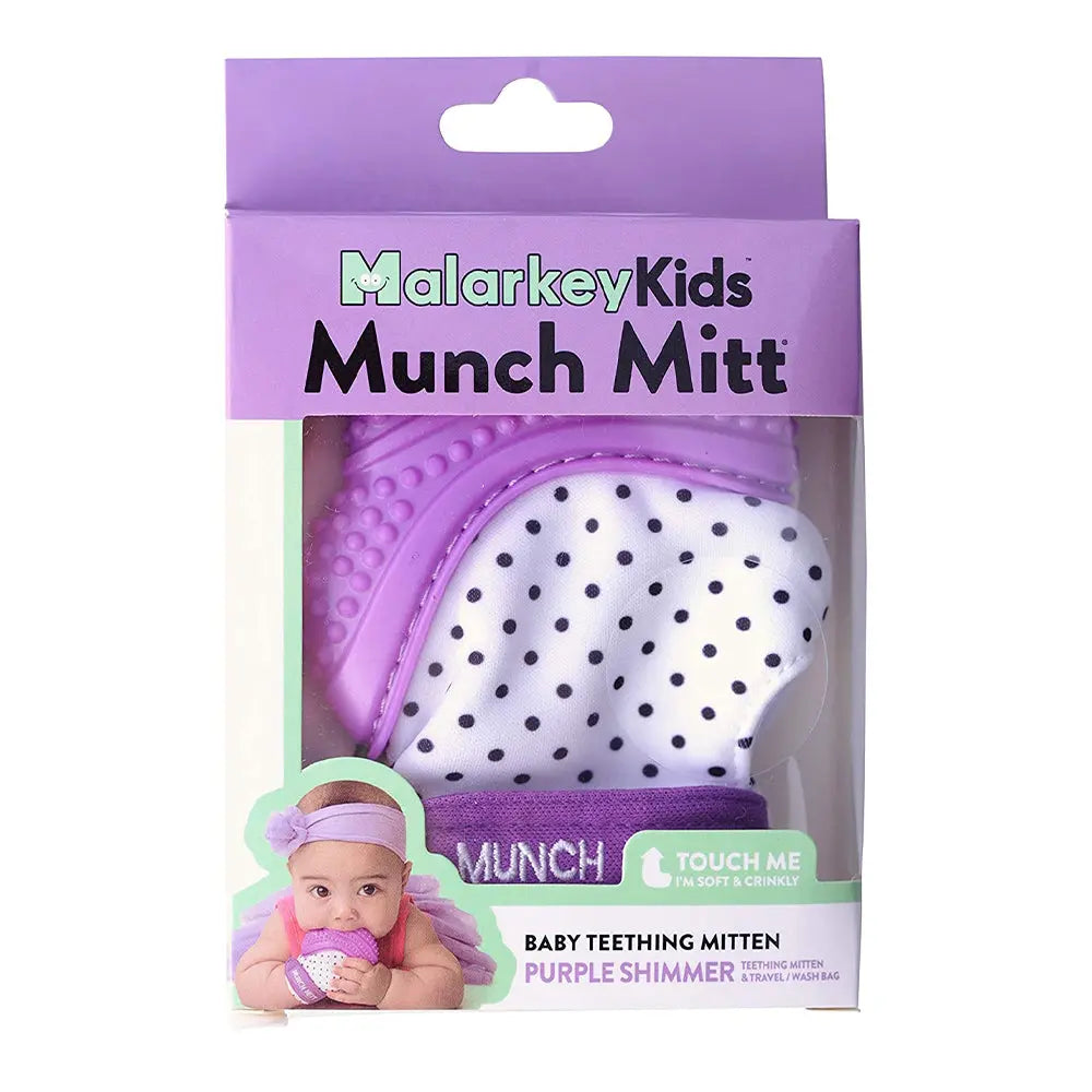 Malarkey Kids Munch Mitt Teether - Purple Malarkey Kids