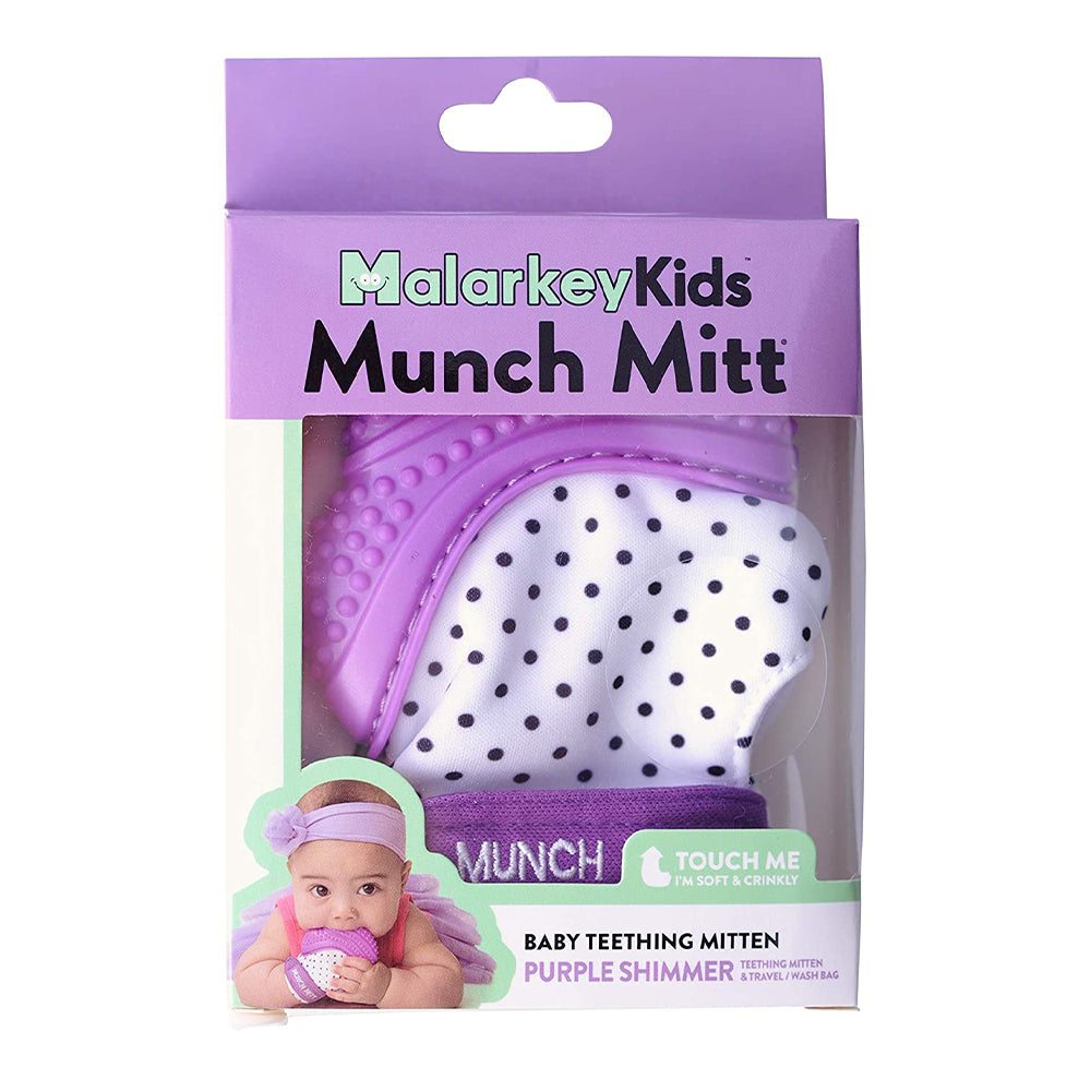 Malarkey Kids Munch Mitt Teether - Purple Malarkey Kids