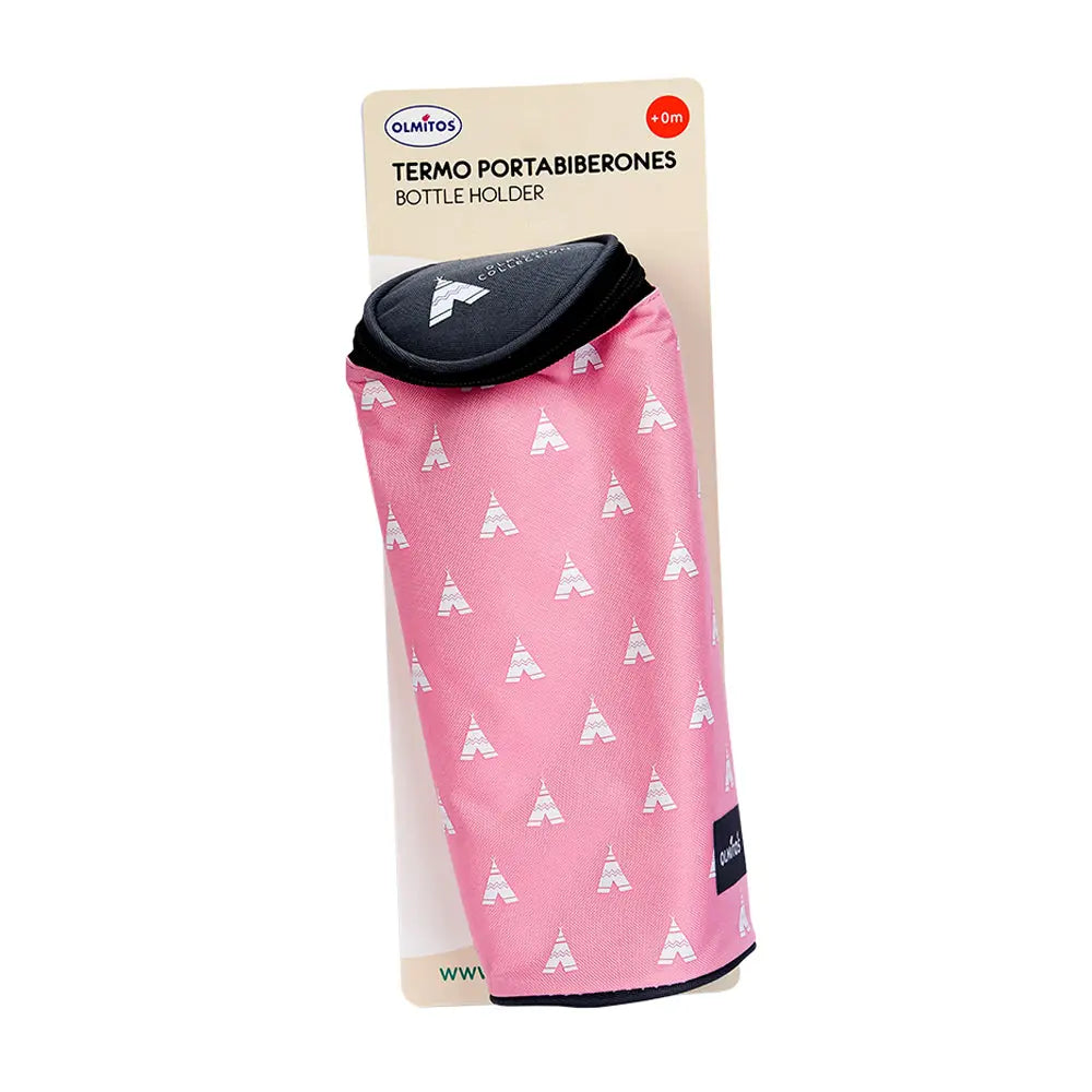 Olmitos Baby Insulated Bottle Holder - Tipi Pink Olmitos