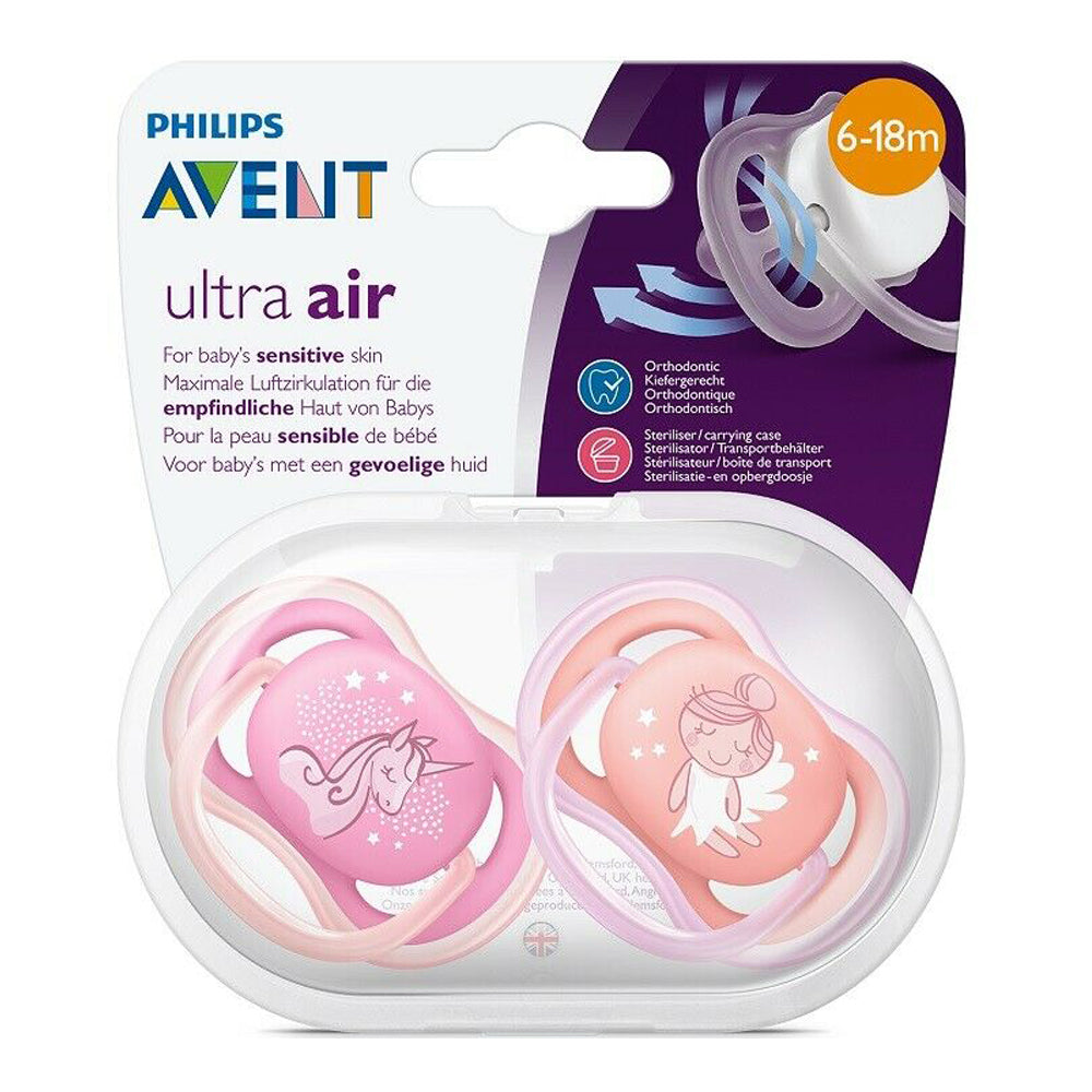 Philips Avent Soother Ultra Air 6-18 months - Pink - Pack of 2 Philips Avent