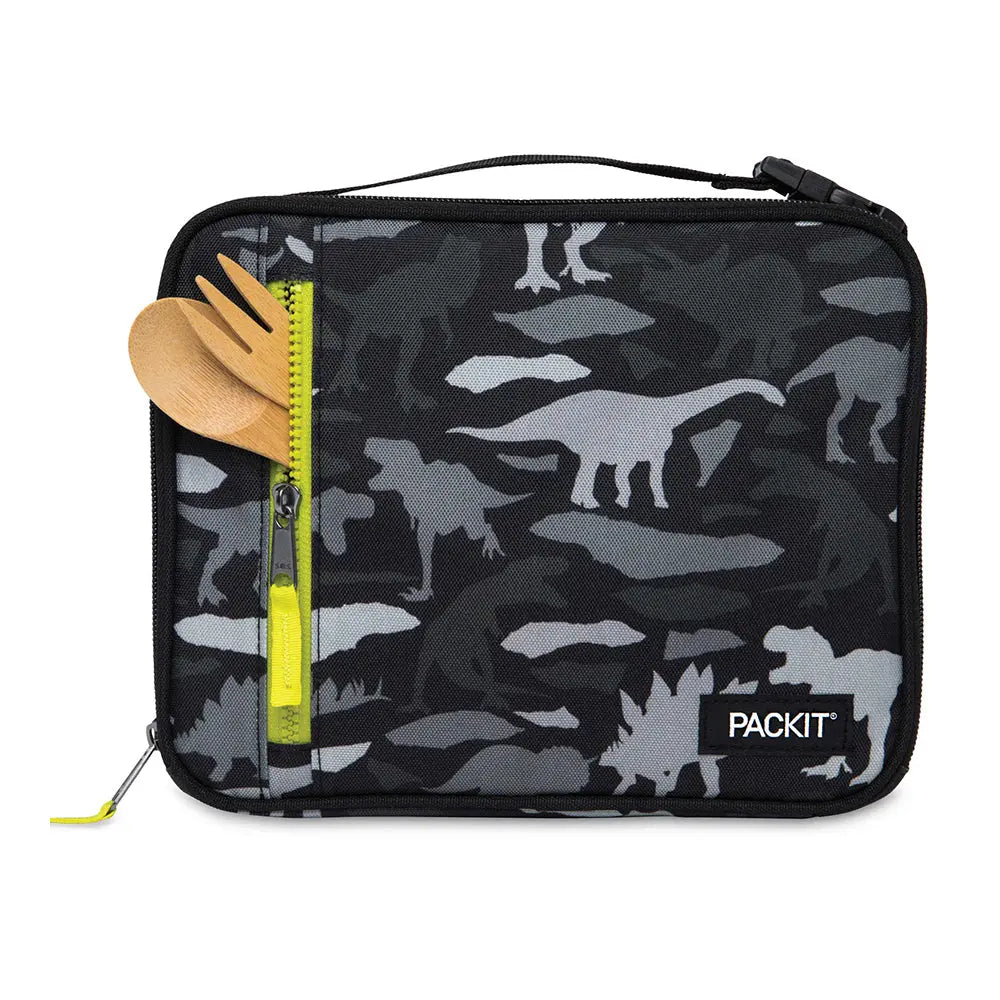 PackIt Freezable Classic Lunch Bag - Dino Camo Charcoal PackIt