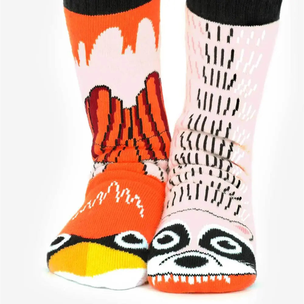 Pals Socks Raccon & Cardinal Kids Socks - (1-3 years) Pals Socks