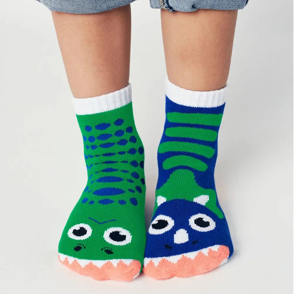 Pals Socks Rex & Triceratops Kids Socks, 1-3 Years Pals Socks