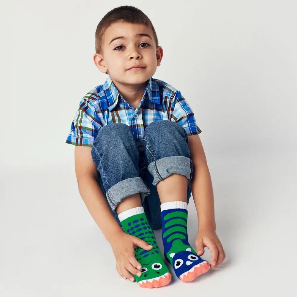 Pals Socks Rex & Triceratops Kids Socks, 1-3 Years Pals Socks