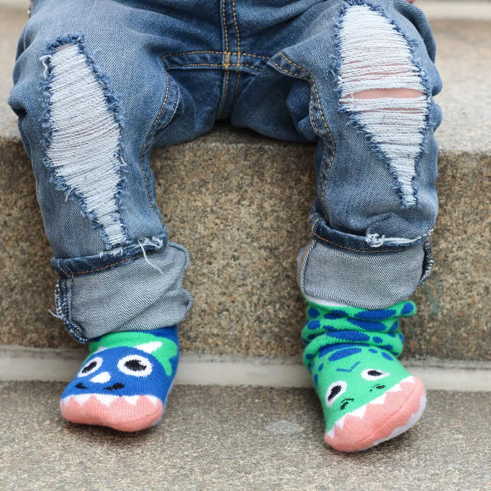 Pals Socks Rex & Triceratops Kids Socks, 1-3 Years Pals Socks