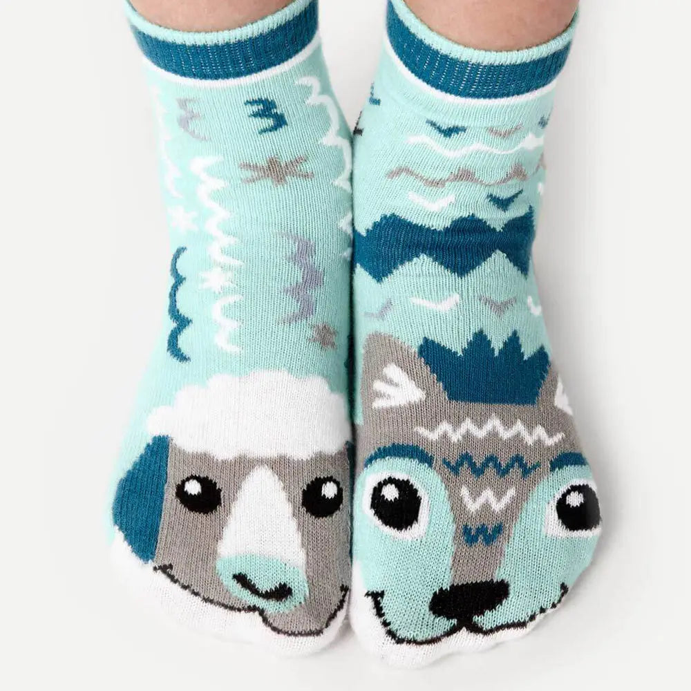 Pals Socks Wolf & Sheep Artist Series Anni Betts Pals Socks