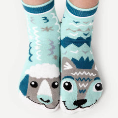 Pals Socks Wolf & Sheep Artist Series Anni Betts