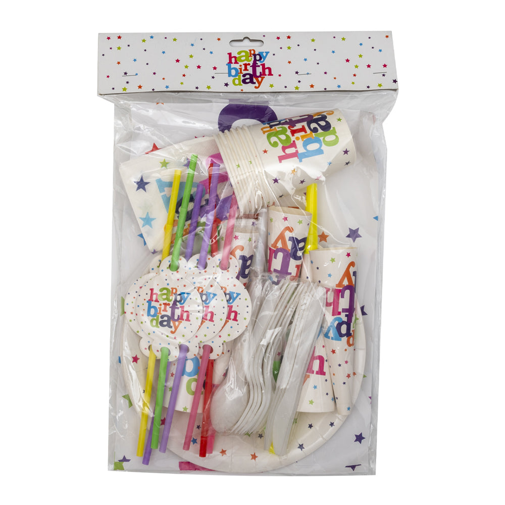 Party Theme Essentials - Set Of 6 - White Generic Brand