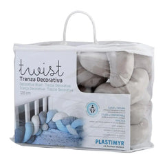 Plastimyr Braided Baby Crib Bumper - Grey Plastimyr