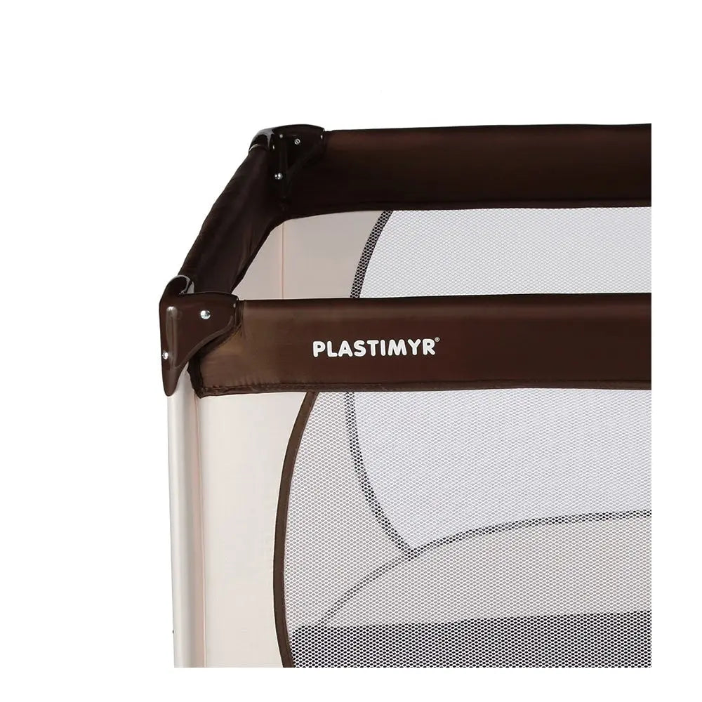 Plastimyr Joy Travel Cot - Brown Plastimyr