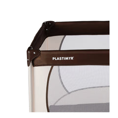 Plastimyr Joy Travel Cot - Brown