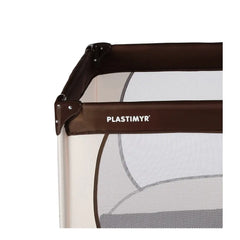 Plastimyr Joy Travel Cot - Brown Plastimyr