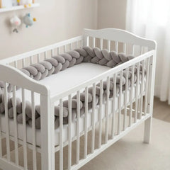 Plastimyr Braided Baby Crib Bumper - Grey Plastimyr
