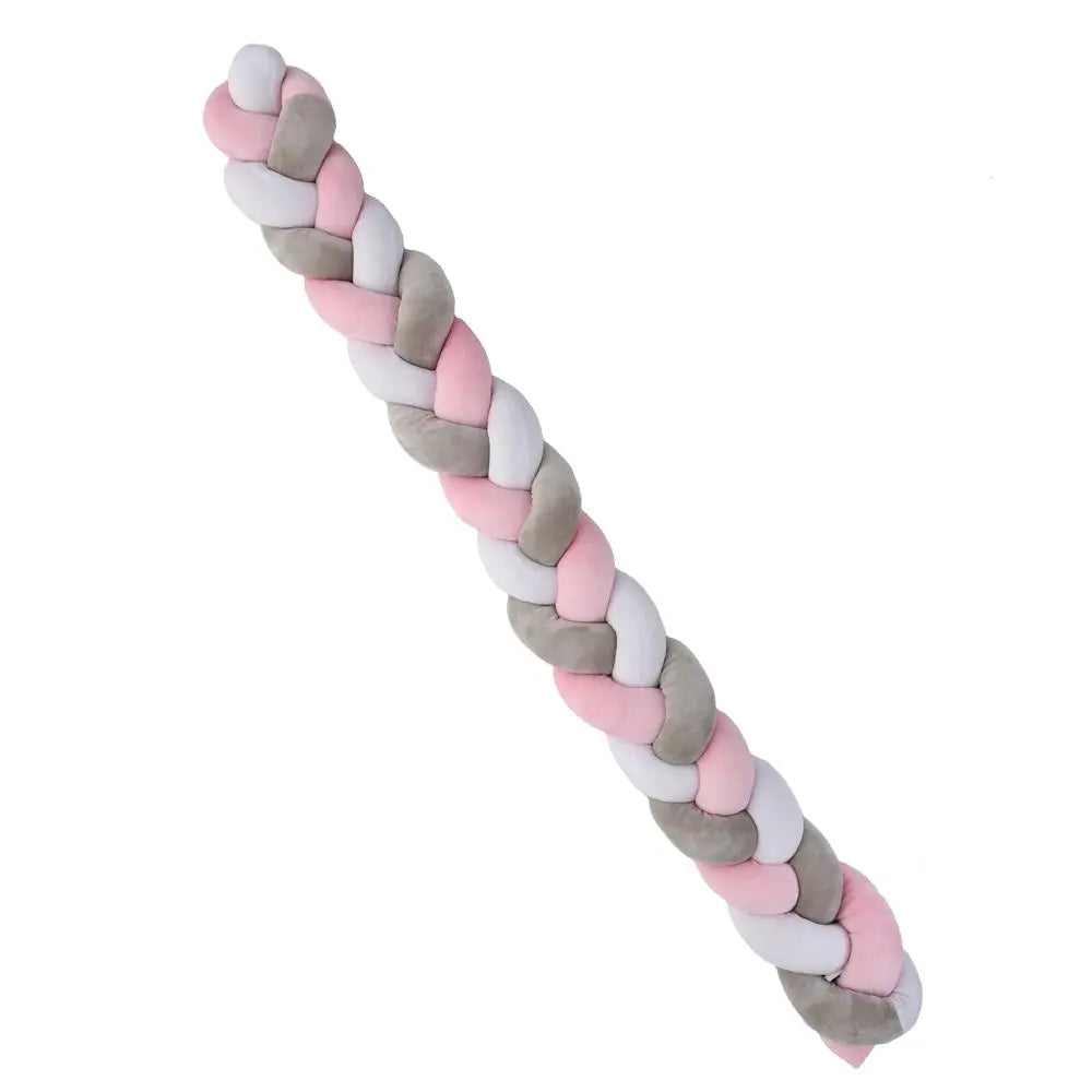 Plastimyr Braided Baby Crib Bumper - Pink Plastimyr