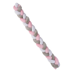 Plastimyr Braided Baby Crib Bumper - Pink