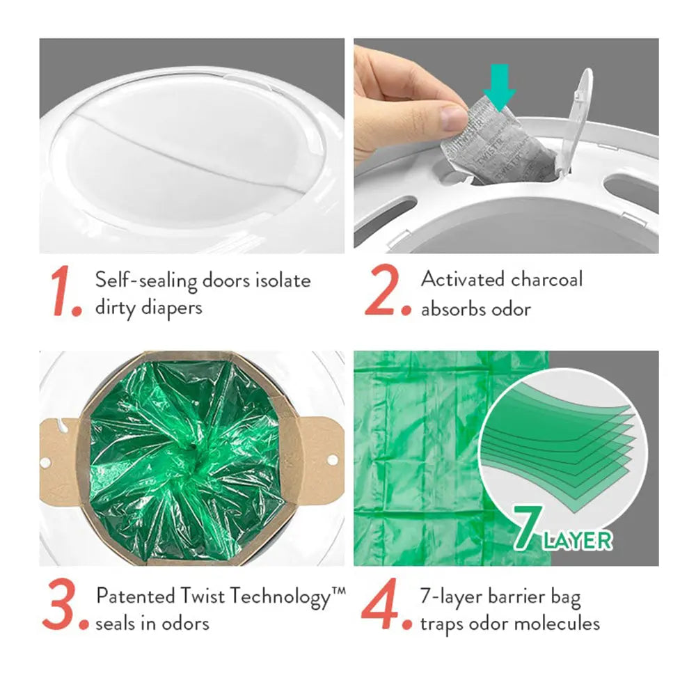 Prince LionHeart My Twistr Nappy Disposal System - White Prince LionHeart