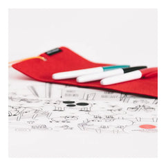 Prince Lionheart Colour & Draw Placemat Dino Prince LionHeart