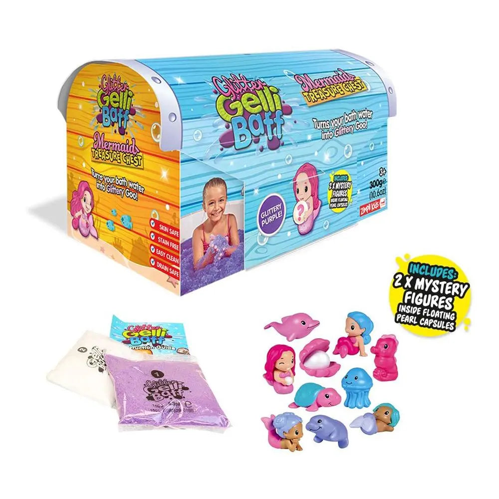 Zimpli Kids Glitter Gelli Baff - Mermaid Treasure Chest - Purple Zimpli Kids