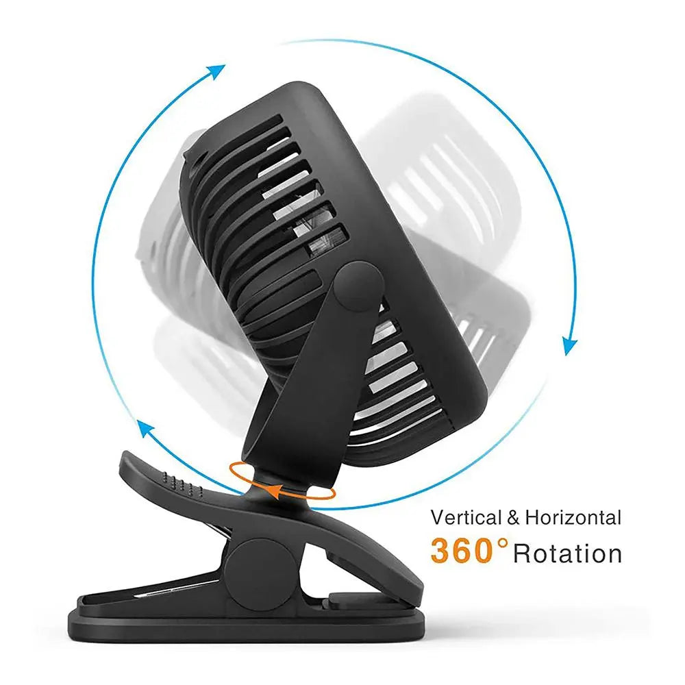 Mamas First Mini Fan Clip- Black Mama's First