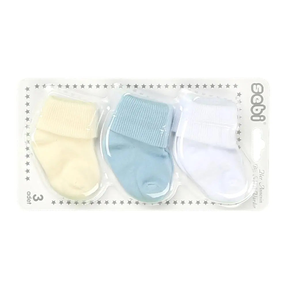 SEBI Baby Socks - 3 Plain Pieces SEBI