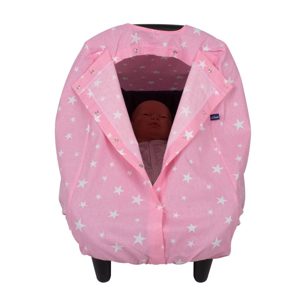 Sevi Bebe Infant Car Seat Cover - Pink Star Sevi Bebe
