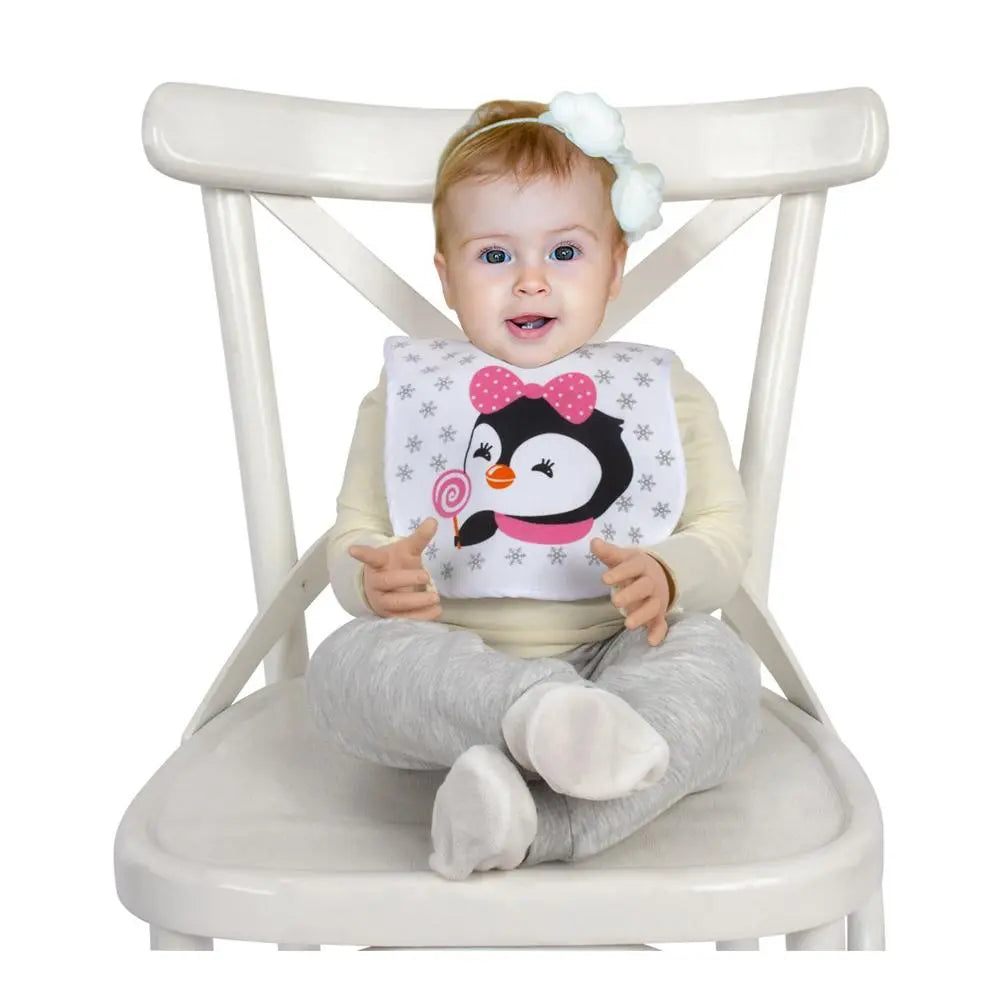Sevi Bebe Velcro Bib - Penguin Sevi Bebe