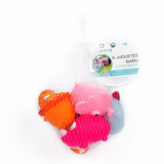 Olmitos Mesh with 6 Bath Toys - Animals Olmitos