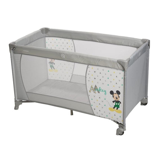 Plastimyr Travel Cot - Geo Mickey grey