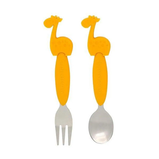 Marcus & Marcus Fork And Spoon Set Giraffe Marcus & Marcus