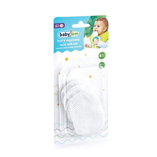 Baby Jem Fruit & Vegetables Suck Refill Net - Pack of 4