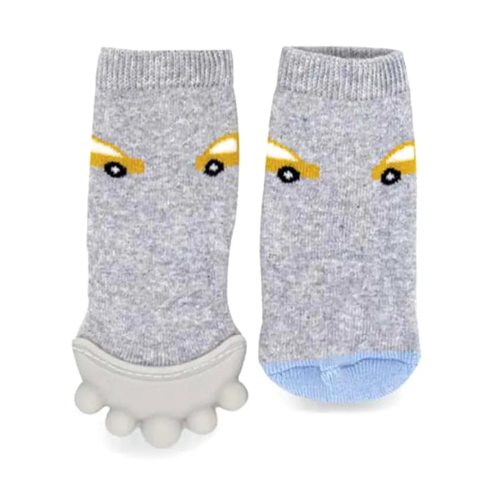 Baby Jem Teething Socks - Grey Baby Jem