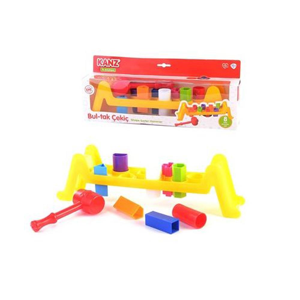 Kanz Shape Sorter Set with a Hammer Kanz