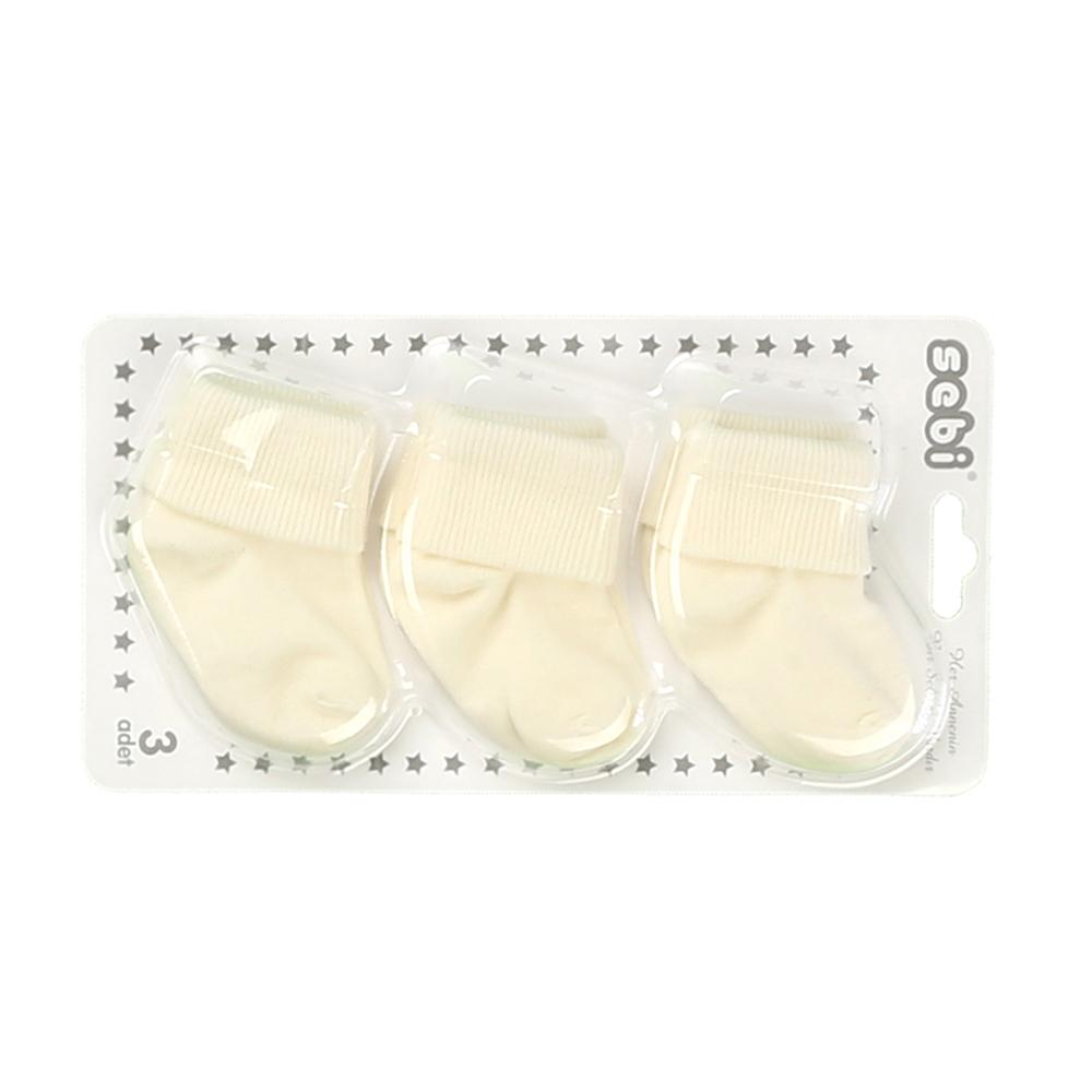 SEBI Baby Socks - 3 Plain Pieces SEBI