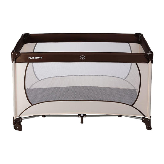 Plastimyr Joy Travel Cot - Brown