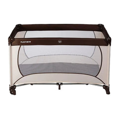 Plastimyr Joy Travel Cot - Brown Plastimyr