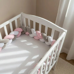 Plastimyr Braided Baby Crib Bumper - Pink Plastimyr