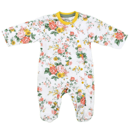 Aziz Bebe Baby's Overall - Flower Design