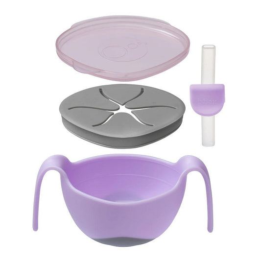 B.Box Bowl and Straw - Boysenberry B.Box