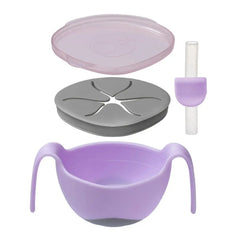 B.Box Bowl and Straw - Boysenberry B.Box