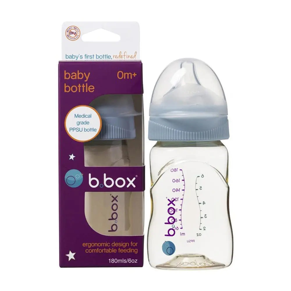 B.Box PPSU Baby Bottle Lullaby Blue - 180ml B.Box