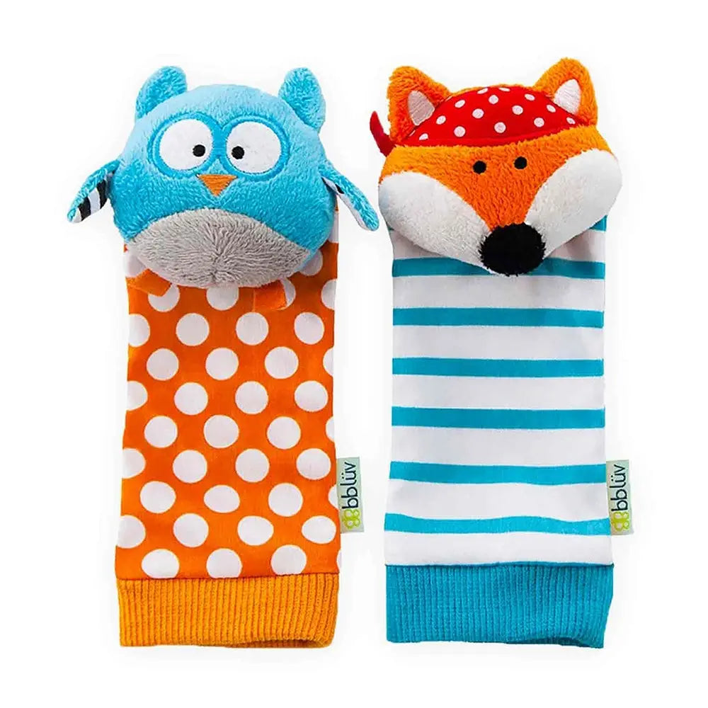 BBluv Foot Finders - Owl and Fox ( 0+ Months) BBLuv