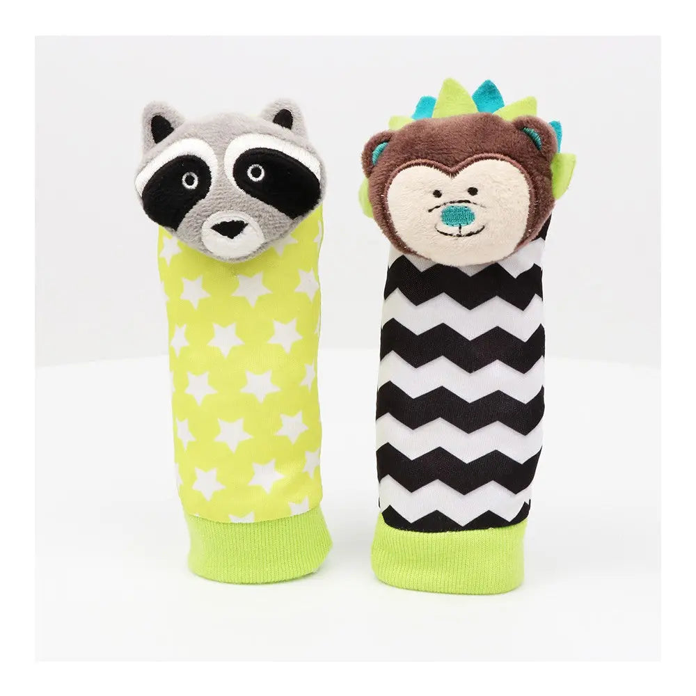 BBluv Foot Finders - Hedgehog and Racoon BBLuv
