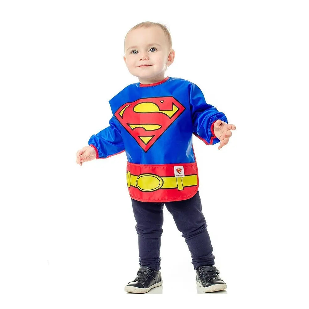 Bumkins Costume Sleeved Bib - Superman Bumkins