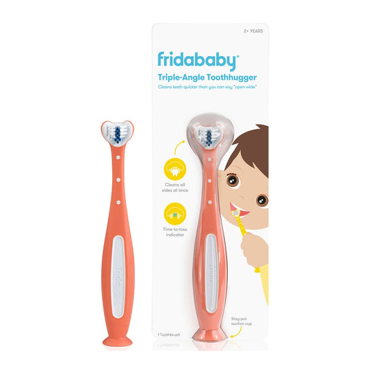 Frida Baby Triple-Angle Toothhugger Training Toothbrush for Toddler - 2 Years+ - Pink